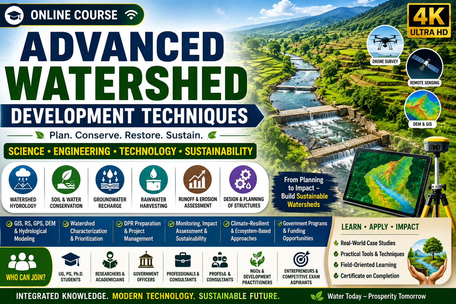 Advanced Watershed Development Techniques